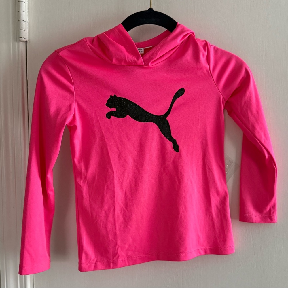 Puma Kids Vibrant Pink Hoodie Size XS/5/6